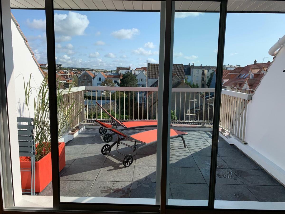 위머로우 La Terrasse Vue Mer Du 42 Ferber, Plein Sud Wifi 아파트 외부 사진