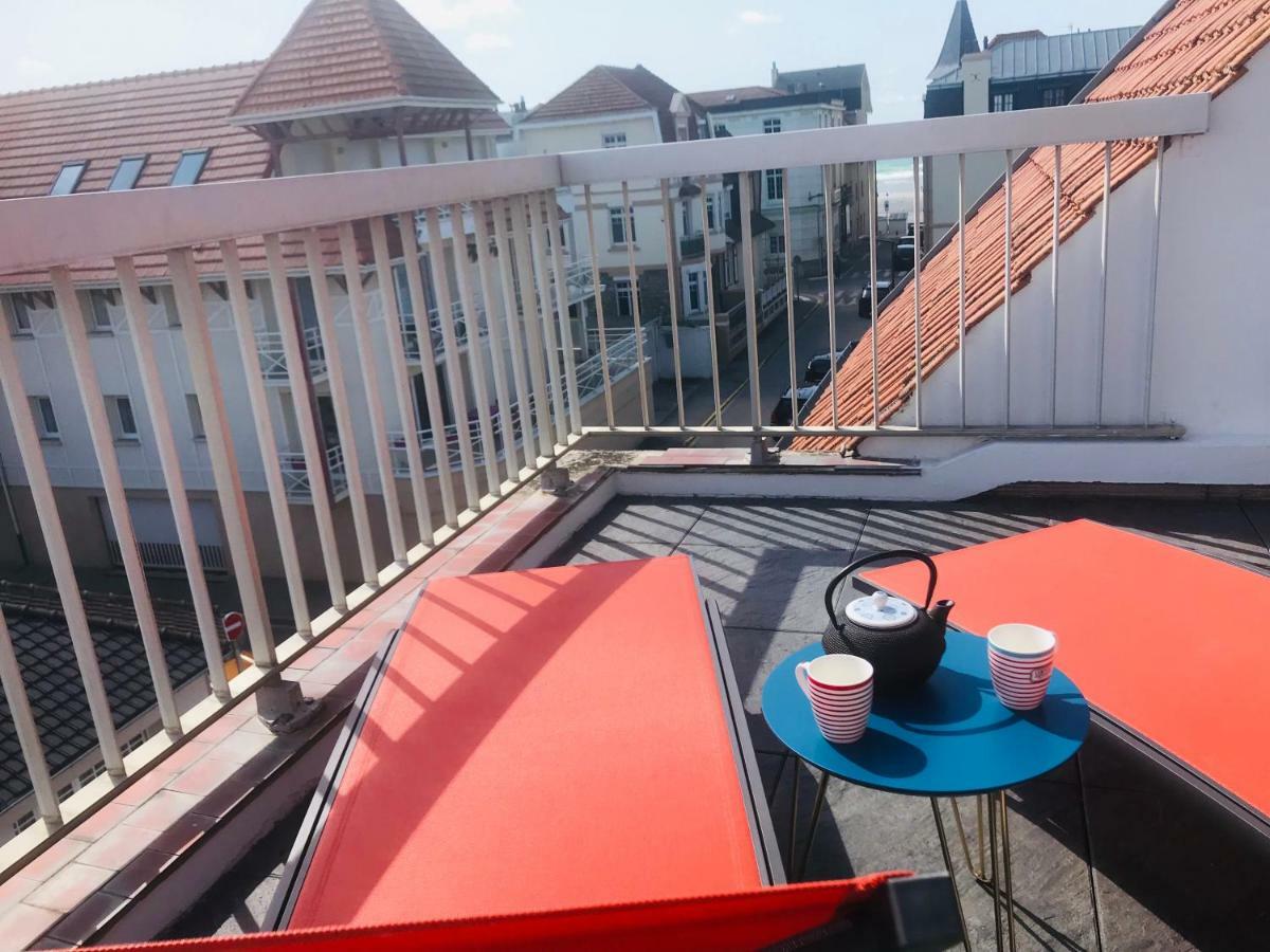 위머로우 La Terrasse Vue Mer Du 42 Ferber, Plein Sud Wifi 아파트 외부 사진