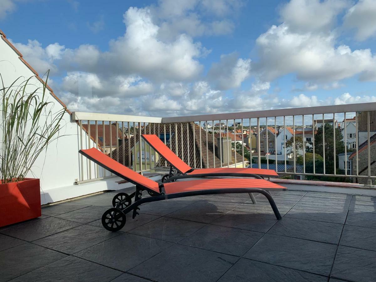위머로우 La Terrasse Vue Mer Du 42 Ferber, Plein Sud Wifi 아파트 외부 사진